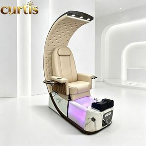 Fauteuil de pédicure inclinable moderne et élégant, qualité supérieure, système de bain à remous, massage électrique, <span class=keywords><strong>lampe</strong></span> LED 7 couleurs pour spa haut de gamme - Product Image 5