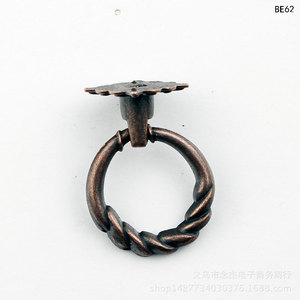 Tirador de Cajón de Hierro Estilo Antiguo Rojo Gu Ring A57, Diseño Europeo, Herraje Duradero para Armario - Product Image 2