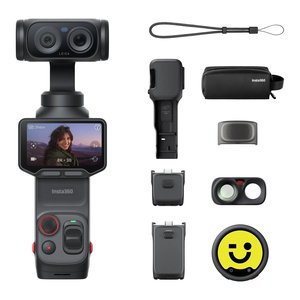Caméra d'action Insta360 8K 4320p avec écran de 2 pouces, WiFi 6, Bluetooth, pack créateur noir - Product Image 1