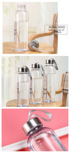 Wholesale Drink Milk Tea Beverage Storage 12 oz 16 oz Glass <strong>Bottle</strong> for Juice with Lids Botella De Vidrio De Jugo - Product Image 6