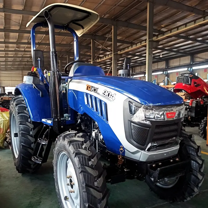 Giá rẻ nhà máy Giá Hot Bán thiết bị nông nghiệp 4WD trang trại máy kéo 70hp 80hp 90HP 100HP máy kéo nông nghiệp với cỏ lốp