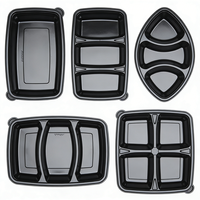 Multi-station PP PS PET PVC automatische wegwerp plastic bento lunchbox thermoformmachine