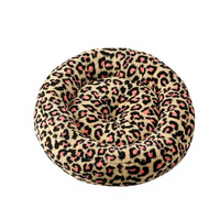 Nouvelle Arrivée Lit Rond en Peluche de Noël pour Chat et Chien, Style Rétro Dessin Animé, Maison de Sommeil Chaude pour l'Hiver