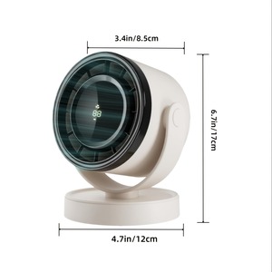 Ventilateur mural sans fil, ventilateur de circulation d'air portable, ventilateur mural rechargeable pour toilettes, 4000mAh, silencieux, ventilateur de circulation d'air sans fil pour bureau - Product Image 3