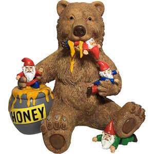 <span class=keywords><strong>T</strong></span> <span class=keywords><strong>Rex</strong></span> dinosaurio masacre gnomos estatua afuera al aire libre divertido jardín decoración - Product Image 3