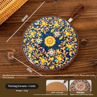 Grand dessous-de-plat et protège-plat anti-brûlure, résistant à la chaleur, au design zen asiatique, pour la maison