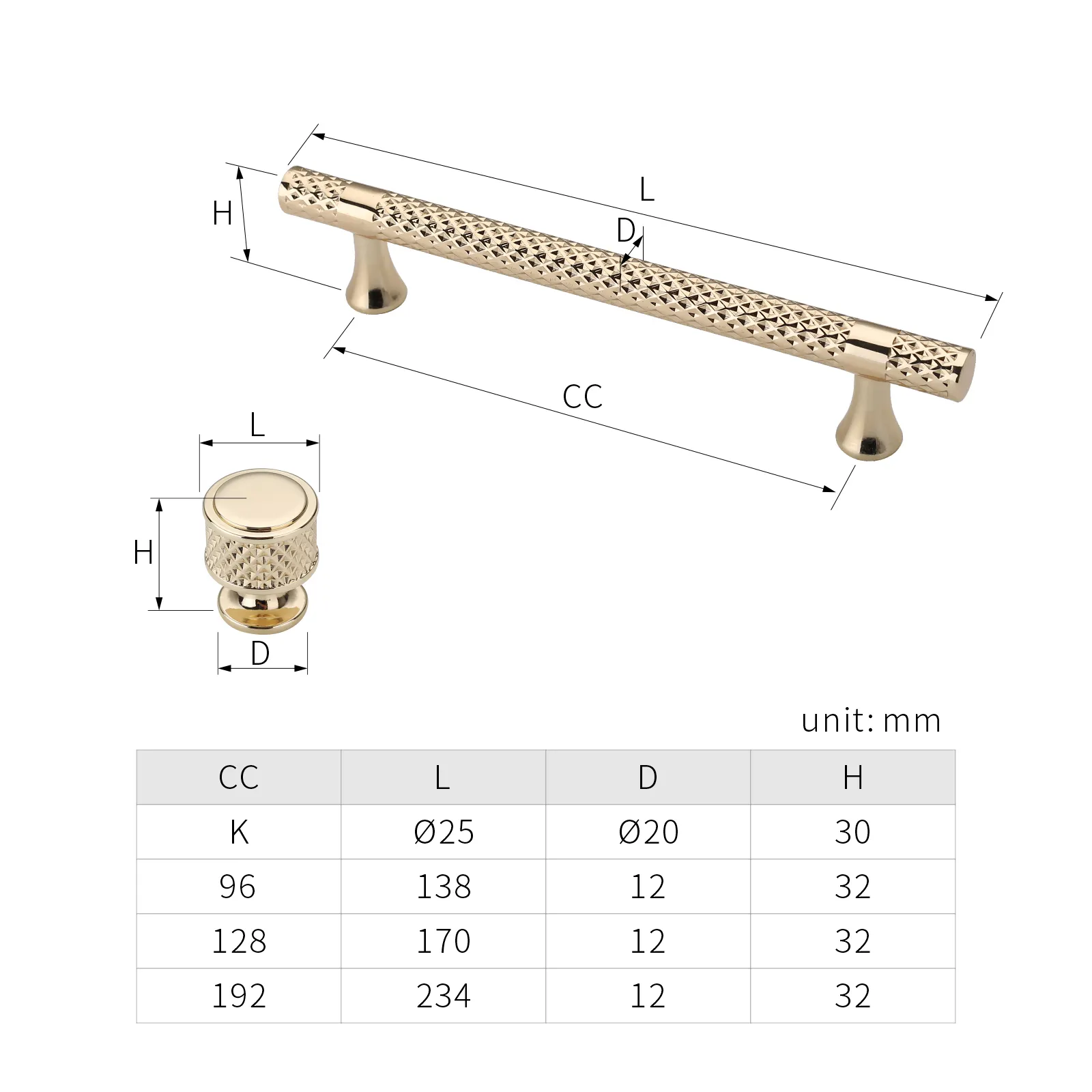 Gekartelde Geweven Garderobe K Gold Solid Keuken Kast Lade Portiergrepen Knoppen Handvat