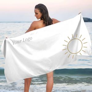 ผ้าเช็ดตัวชายหาดแบบซับลิเมชั่น ออกแบบเองได้ แห้งเร็ว - Product Image 1
