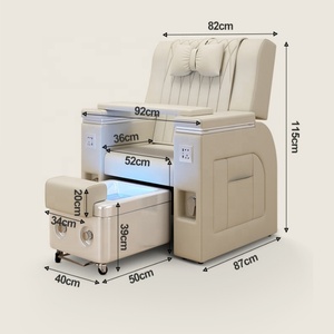 럭셔리 뷰티 살롱 네일 래쉬 조정 가능한 좌석 전기 개폐식 분지 스파 페디큐어 의자 - Product Image 6