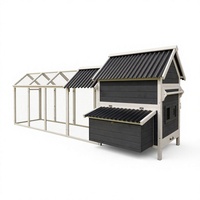 [En stock] Grand poulailler moderne en bois massif, abri pour animaux de compagnie, extérieur, imperméable