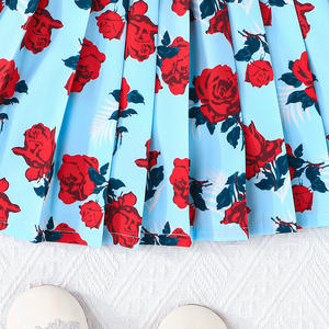 Abbigliamento estivo floreale casual 2-3 anni abbigliamento neonato abiti da bambina abiti da bambina per bambine abbigliamento per bambini <span class=keywords><strong>vestito</strong></span> design - Product Image 6