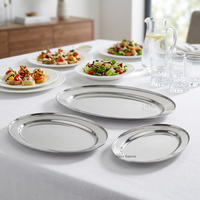 Plateau de service multifonctionnel élégant et durable en acier inoxydable Mayur Exports, réutilisable, passe au lave-vaisselle, finition polie, pour restaurant