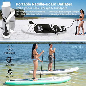La planche à pagaie <span class=keywords><strong>gonflable</strong></span> utilisée dans l'eau avec aviron ou planche de SUP à pagaie pour enfants et adultes - Product Image 4