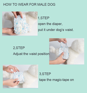 Venta al por mayor de pañales desechables ultra gruesos para cachorros suaves pañales de alta absorción para mascotas para perros machos característica sostenible - Product Image 5