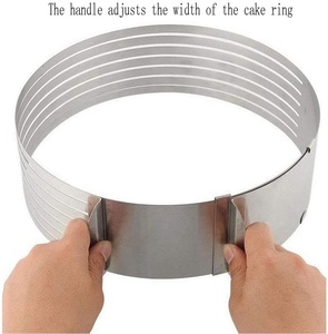 Moule à gâteau rond en acier inoxydable, Mini anneau de cuisson avec poussoir, Mousse pâtisserie, <span class=keywords><strong>petit</strong></span> gâteau, anneau à tarte pour Dessert - Product Image 5