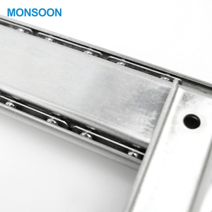 냉간 압연 스틸 3 겹 볼 베어링 서랍 난간 부엌 용 텔레스코픽 서랍 키보드 슬라이드 - Product Image 6