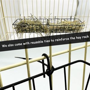 Mangeoire à <span class=keywords><strong>foin</strong></span> pour lapin distributeur de <span class=keywords><strong>foin</strong></span> de cochon d'inde pour cage mangeoire en métal suspendue porte-<span class=keywords><strong>foin</strong></span> pour petits animaux - Product Image 5