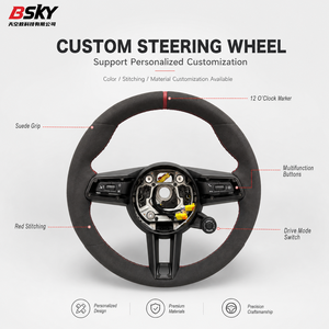 <span class=keywords><strong>Volant</strong></span> en suède amélioré pour <span class=keywords><strong>Porsche</strong></span> Panamera, Macan, <span class=keywords><strong>Cayenne</strong></span>, 992, 918, 911, 718, 970, 971, 958, 718, 911 GT2, GT2RS, GT3, GT4 - Product Image 1