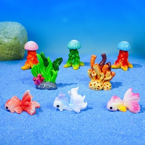 Realistico eco-friendly resina di vita marina decorazione nuovo modello mondo subacqueo figurina meduse pesce corallo per vivere nel Patio - Product Image 5