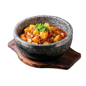 Grosir Mangkuk Batu Granit Korea Mendesis <span class=keywords><strong>Pot</strong></span> Batu Panas Mangkuk Dolsot Bowl Bibimbap Mangkuk Sup Nasi - Product Image 5