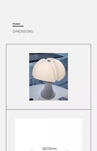 American-style Petal <strong>Table</strong> Lamp with LED <strong>Light</strong> Source Button Control Minimalist Design for Hotel Rooms Bedrooms Cafs Bars - Product Image 4
