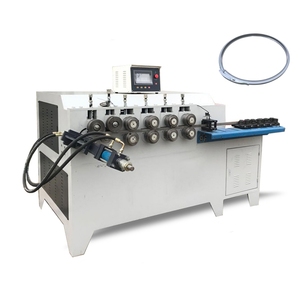 Automatic CNC Metal Rims Steel Strap Bucket Clamps Clips Drum Locking Rings Hoop Ring <strong>Machine</strong> Barrel Hoops Making <strong>Machine</strong> - Product Image 1