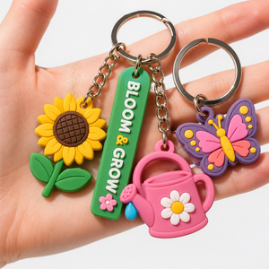 Trendy Custom Soft PVC Key Fobs with Split <b>Ring</b> for Brand Advertising Campaigns - Product Image 4