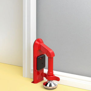 Cerradura de Puerta Moderna de Acero Inoxidable Negra, Portátil, Antirrobo, de Fácil Instalación, para Seguridad en Hoteles, Hogares y Viajes - Product Image 5