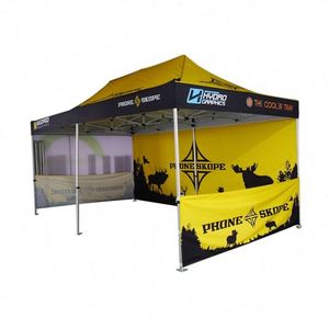 Tonnelle Pliante Portable pour Événements Extérieurs, Auvent Publicitaire pour Vendeurs, 10x10 pieds, en Aluminium, avec Logo Personnalisé Imprimé, Tente de Salon Professionnel - Product Image 5
