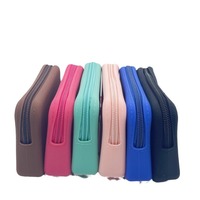 Reise Make-up Tasche Weiches Silikon Tragbare wasserdichte Kopfhörer Briefpapier Aufbewahrung tasche mit Riemen Münz geldbörse Reise kosmetik Taschen