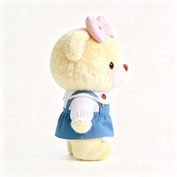 Ours en peluche personnalisé en gros avec nœud, adorable ours en peluche Kawaii, jouet en peluche moelleux et rembourré