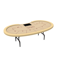 Luckyh — Tables de jeu, Table de café pliable, de haute qualité, avec plateau à puces et supports de gobelets