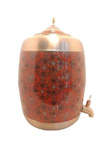 Dispensador de Agua de Cobre Puro de 08 Litros, Impreso con Diseño Clásico, a Prueba de Fugas, para Uso en el Hogar y la Oficina, Salud Ayurvédica - Product Image 4