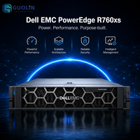 새로운 정품 Dell PowerEdge R760xs 2U 듀얼 소켓 랙 서버 4세대 Xeon 스케일러블 DDR5 엔터프라이즈 서버 배송 준비 완료