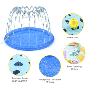 Haustier Wassers prüh bett Garten brunnen Spielzeug Schwimmbad Sommer Kühl kissen für Kätzchen Spielen Sie interaktiven Spaß - Product Image 2