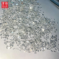 Moissanite de qualité 6A, taille baguette, VVS, couleur D, passe le testeur de diamant, pierre de moissanite en vrac pour la fabrication de bijoux