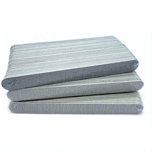 Stokta toptan Zebra tırnak dosyaları ve tamponlar 100/180 Emery çift taraflı etkili tırnak bakımı için düz desen - Product Image 1