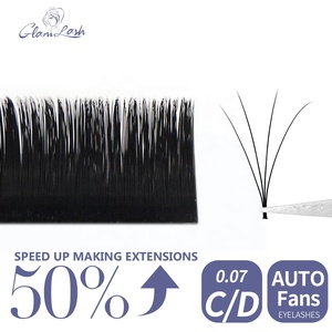 GLAMLASH Soft flowing automatico Fast Fan auto-Making facile Volume ciglia finte stile naturale trucco ciglia ciglia fiore - Product Image 2