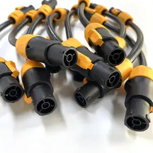 Top vente 3pin Powercon Audio et vidéo panneau prise mâle femelle connecteur pour LED industrie audio vidéo connecteur cordon d'alimentation