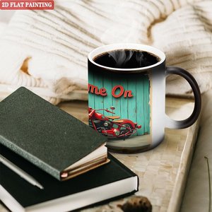 Taza de Sublimación DIY de 11 oz, Taza Mágica de Cerámica Negra Esmerilada que Cambia de Color con el Calor - Product Image 3