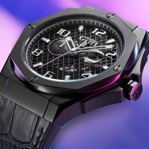 BG8701 German <b>Automatic</b> Mechanical <b>Watch</b> Valentine's Day Gift for Boyfriend Fashion Men's <b>Skeleton</b> Waterproof Luminous - Product Image 3