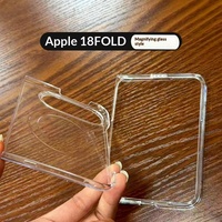 Étui rigide transparent en PC pour téléphone pliable DUO avec loupe, ultra-fin, moulage par injection empilable à 82 %