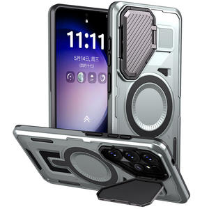 Funda para teléfono Samsung S26 Ultra con soporte para lente, funda magnética de cobertura total anticaídas - Product Image 5