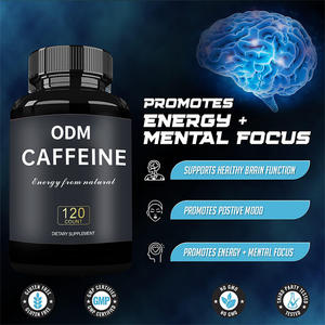 Cápsulas de cafeína 120 cápsulas por botella que proporcionan energía para el ejercicio Productos orgánicos no modificados genéticamente - Product Image 6