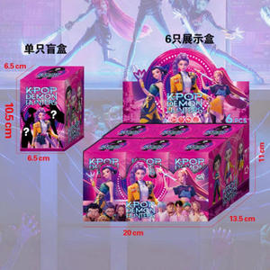 K Pop Thợ Săn Quỷ Cô Gái Nhóm Hình Ngôi Sao Hiển Thị Dễ Thương Hình Dạng Bức Tượng PVC Đồ Trang Trí Mô Hình Đồ Chơi Mù Hộp - Product Image 3