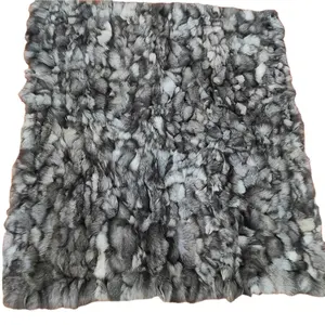 China factory wholesale Super Soft Fuzzy Light Weight Luxurious Cozy Warm fox fur throw blanket grey throw blanket for sofa