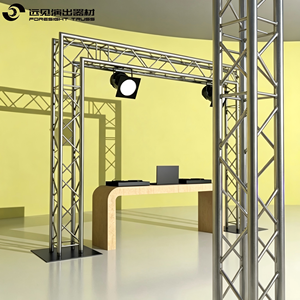 Torre de Iluminación Profesional con Soporte de Truss de 6.5 Pies para Luces Móviles con Tela Negra/Blanca - Product Image 5