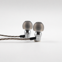 Écouteurs HiFi Miniatures Personnalisés en Aluminium 7075 N54 4,9 mm Dynamiques OFC Plaqués Argent 16 Ohm pour Audiophiles