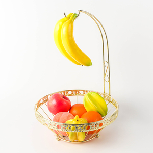 Rangement De cuisine En Métal Fil Légumes Panier De Fruits Avec <span class=keywords><strong>Banane</strong></span> Crochet - Product Image 5