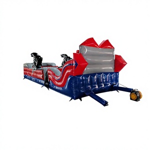 Juegos Competitivos Inflables de Doble Carril para Team Building, Bungee Run en Venta - Product Image 2